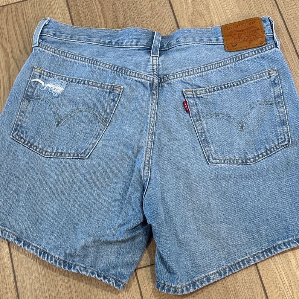 Levi's Light Blue Denim Jean Shorts